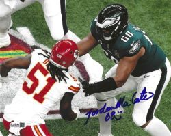 Autographed JORDAN MAILATA Philadelphia Eagles 8X10 Photo JSA