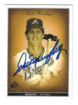 Autographed DALE MURPHY Atlanta Braves 2002 Upper Deck SP Legendary Cuts card