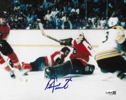 Autographed BERNIE PARENT 8X10 Philadelphia Flyers Photo JSA