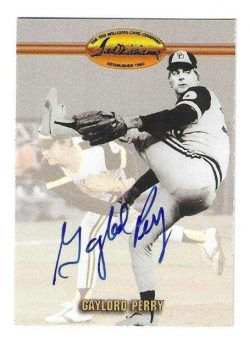 Autographed GAYLORD PERRY San Diego Padres 1993 Ted Williams Card Company Card