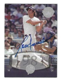 Autographed LOU PINIELLA New York Yankees 2004 Upper Deck Timeless Teams Card