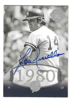 Autographed LOU PINIELLA New York Yankees 2004 Upper Deck Timeless Teams Card
