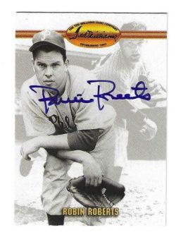 Autographed ROBIN ROBERTS Philadelphia Phillies 1993 Ted Williams Card Company Card