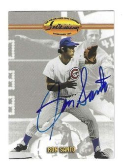 Autographed RON SANTO Chicago Cubs 1993 Ted Williams Card Company Card