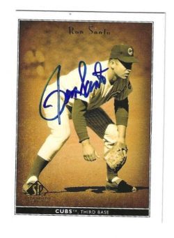 Autographed RON SANTO Chicago Cubs 2002 Upper Deck Legendary Cuts