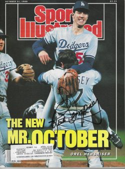 Autographed RICK DEMPSEY Los Angeles Dodgers Sports Illustrated Magazine 10/31/1988