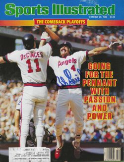 Autographed BOB GRICH Los Angeles Angels Sports Illustrated Magazine 10/20/1986