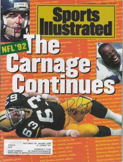 Autographed JAMES CAMPEN Green Bay Packers Sports Illustrated Magazine 12/7/1992