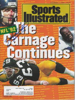 Autographed JOHN KIDD San Diego Chargers Sports Illustrated Magazine 12/7/1992