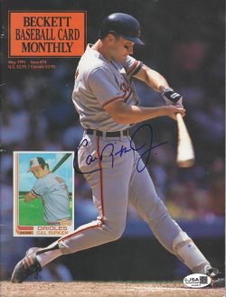 Autographed CAL Ripken Jr. Baltimore Orioles Beckett Magazine May 1991JSA