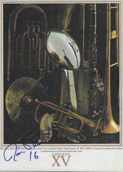 Autographed JIM PLUNKETT Oakland Raiders Super Bowl XV Program 1/25/1981