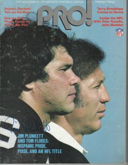Autographed Jim Plunkett Oakland Raiders Pro Magazine 1981