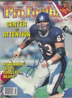 Autographed JAY HILGENBERG Chicago Bears 1994 Athlon's Magazine