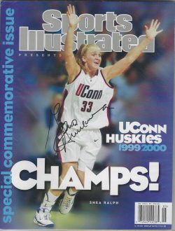 Autographed Geno Auriemma UCONN HUSKIES Sports Illustrated 1999-2000