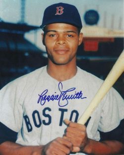 AUTOGRAPHED REGGIE SMITH 8x10 Boston Red Sox photo
