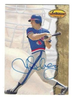 Autographed JIM SUNDBERG Texas Rangers 1994 Ted Williams Card