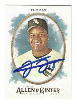 Autographed FRANK THOMAS Chicago White Sox 2017 Allen & Ginter Card