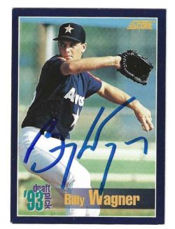 Autographed BILLY WAGNER Houston Astros 1994 Score Card #536