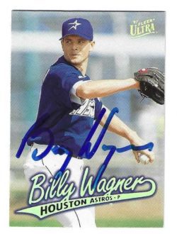 Autographed BILLY WAGNER Houston Astros 1997 Fleer Ultra Card #212