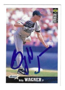 Autographed BILLY WAGNER Houston Astros 1997 Upper Deck Collectors Choice Card #123
