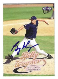 Autographed BILLY WAGNER Houston Astros 1999 Fleer Ultra Card #118