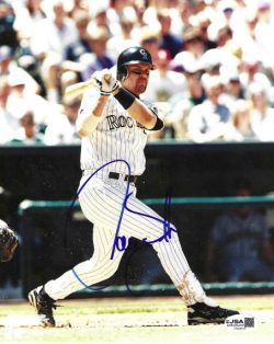 AUTOGRAPHED  Larry Walker 8x10 Colorado Rockies Photo JSA