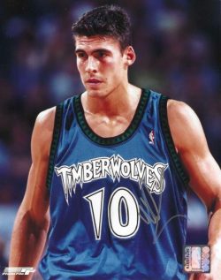 Autographed WALLY SZCZERBIAK 8X10 Minnesota Timberwolves Photo