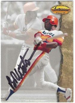 Autographed BOB WATSON Houston Astros 1994 Ted Williams Card