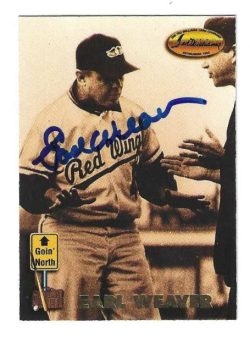 Autographed EARL WEAVER Rochester Red Wings 1993 Ted Williams Card Company Card