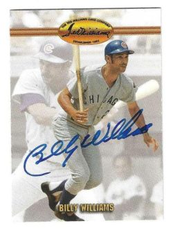 Autographed BILLY WILLIAMS Chicago Cubs 1993 Ted Williams Card Company Card