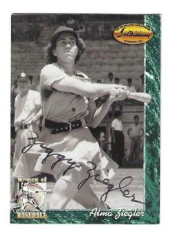 Autographed ALMA ZIGGY ZIEGLER Grand Rapids Chicks 1994 Ted Williams Card