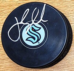 Autographed JESSICA CAMPBELL Seattle Kraken Hockey Puck