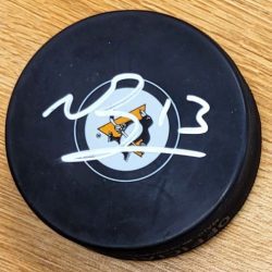 Autographed NICK BONINO Pittsburgh Penguins Hockey Puck