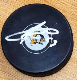 Autographed PHILIP TOMASINO Pittsburgh Penguins Hockey Puck