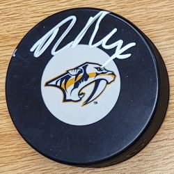 Autographed NICK PERBIX Nashville Predators Hockey Puck