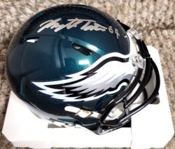 Autographed BRETT TOTH Philadelphia Eagles Mini Helmet