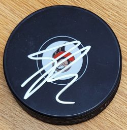 Autographed SHANE PINTO Ottawa Senators Hockey Puck