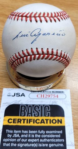 Autographed LUIS APARICIO Official American League Baseball JSA COA