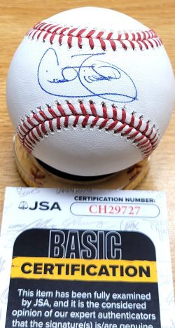 Autographed CECIL FIELDER Official Major League Baseball JSA