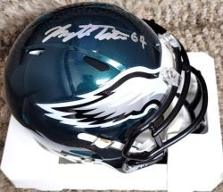 Autographed BRETT TOTH Philadelphia Eagles Mini Helmet