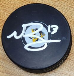 Autographed NICK BONINO Pittsburgh Penguins Hockey Puck