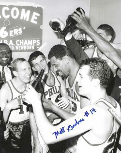 Autographed MATT GUOKAS 8X10 Philadelphia 76ers Photo