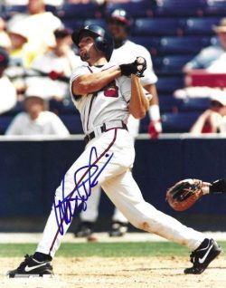 AUTOGRAPHED WALT WEISS 8X10 Atlanta Braves photo