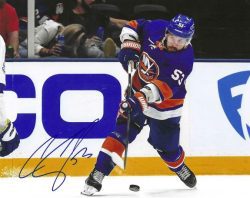 Autographed CASEY CIZIKAS 8X10 New York Islanders Photo