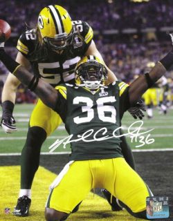 Autographed NICK COLLINS 8x10 Green Bay Packers Photo