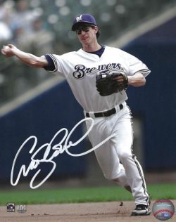 AUTOGRAPHED CRAIG COUNSELL 8x10 Milwaukee Brewers Photo