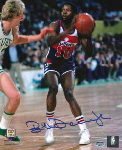Autographed BOB DANDRIDGE 8x10 Washington Bullets Photo