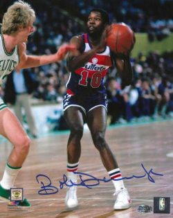 Autographed BOB DANDRIDGE 8x10 Washington Bullets Photo