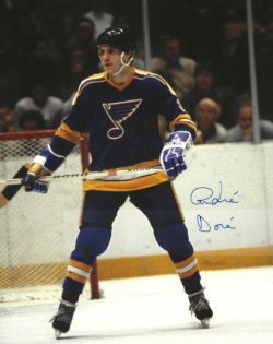 Autographed ANDRE DORE 8X10 St. Louis Blues Photo