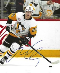 Autographed LARS ELLER 8X10 Pittsburgh Penguins Photo